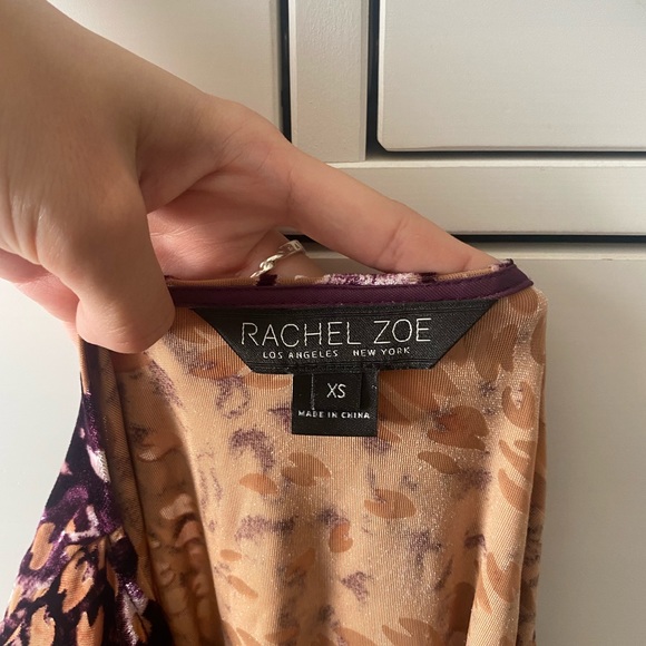 Rachel Zoe Crushed Velvet Petal Bodysuit - Picture 3 of 4